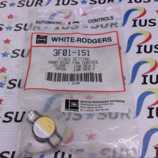 White-Rodgers 3F01-151 3F01151 Fixed Setting Snap Disc Fan Control