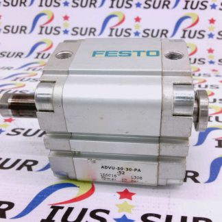 FESTO MODEL ADVU-50-30-PA-S2 156016 DOUBLE ACTING PNEUMATIC AIR CYLINDER