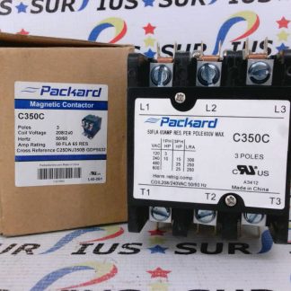 Packard C350C Magnetic Contactor 3 Pole 60 Amp 208/240 Coil Voltage