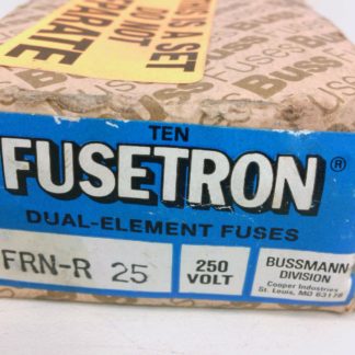 BUSSMANN Fusetron Dual Element Fuses FRN-R 25 250 Volts Qty 10