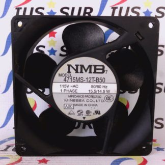 NMB Minebea Co. 4715MS-12T-B50 1PH 115VAC 50/60Hz 15.5/14.5W Cooling Fan