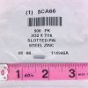 500 Pack Driv-Lok SLTP0940437BT 3/32 X 7/16 Slotted Spring Pin Steel, Zinc