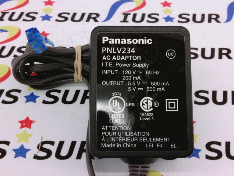 PANASONIC PNLV234 AC DC ADAPTER MAIN PHONE BASE POWER SUPPLY 5.5V DC ...