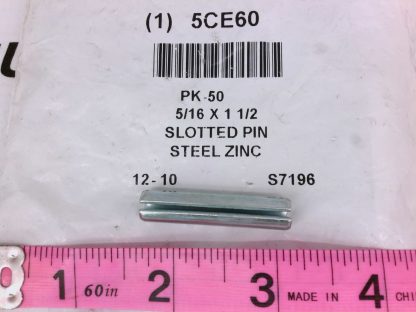 Driv-lok SLTP3121500BT Steel Slotted Spring Pin 1-1/2" L Zinc Plated 50 pk
