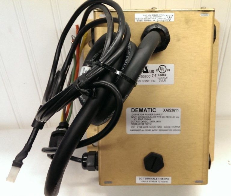 DEMATIC XAIS3611 CONVEYOR POWER SUPPLY REV D - Surpius