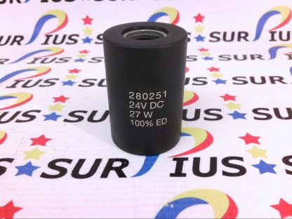 Bucher 280251 Valve Coil 24vdc 27w Solenoid 24v DC