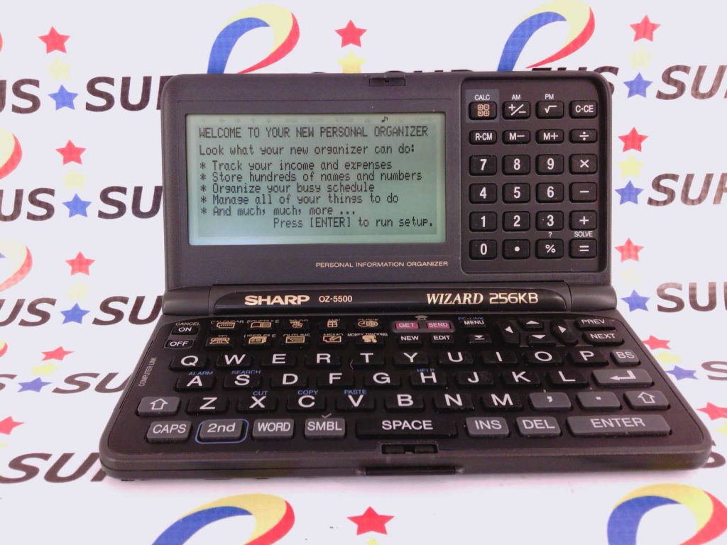 SHARP WIZARD OZ5500 256KB Personal Information Organizer Calculator