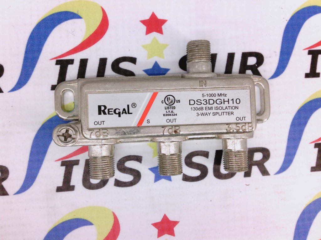 3 WAY REGAL HD DIGITAL COAX CABLE SPLITTER DS3DGH10 51000 Mhz EMI