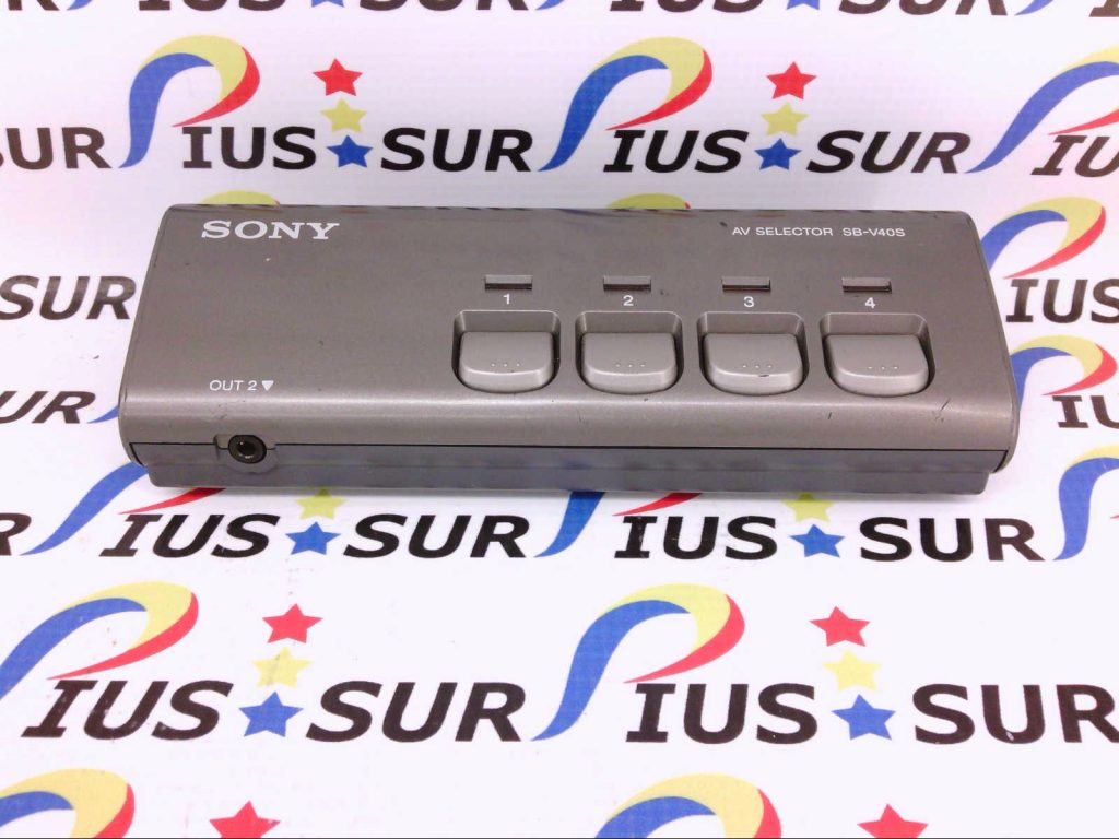 Sony SBV40S Audio Video AV Selector 4x1 Y/C (SVideo) Stereo Audio