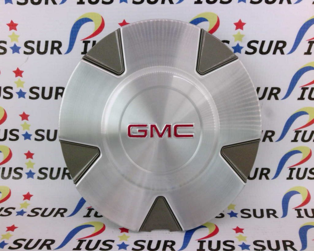 GMC Genuine Factory OEM Silver Machined Plastic Center Cap 9596977