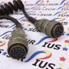 BENDIX MS3106A18-1S 9219 10 PIN COILED CONNECTOR CABLE CORD 18FT AMPHENOL - Image 2
