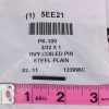 100 pk Spirol CLD0941000HBK 3/32 X 1 Hvy Duty Coiled Pin Carbon Steel Plain