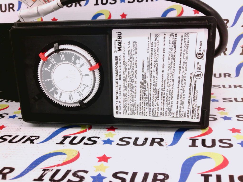 Malibu Intermatic ML88T Low Voltage Power Lighting Transformer/Timer