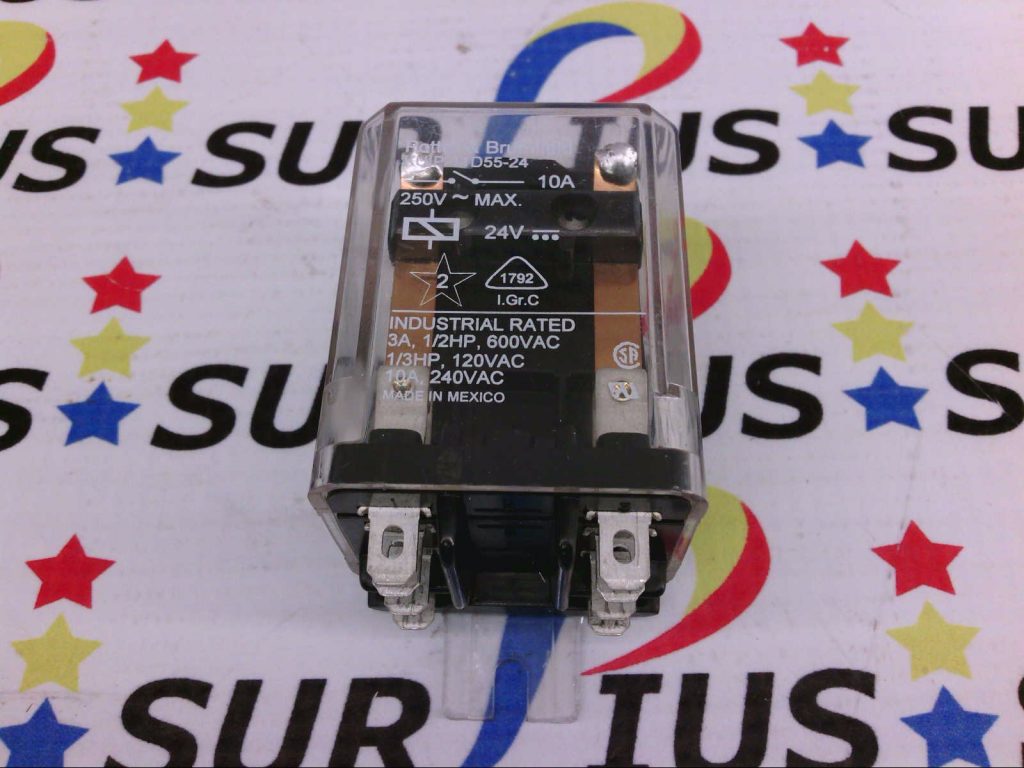 TE T9AS1D12-24 24VDC Power Relay By Potter & Brumfield - 30A 240VDC, 4-Pin Industrial Relay