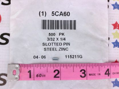 Driv-lok SLTP0940250BT Steel Slotted Spring Pin 1/4" L Zinc Plated