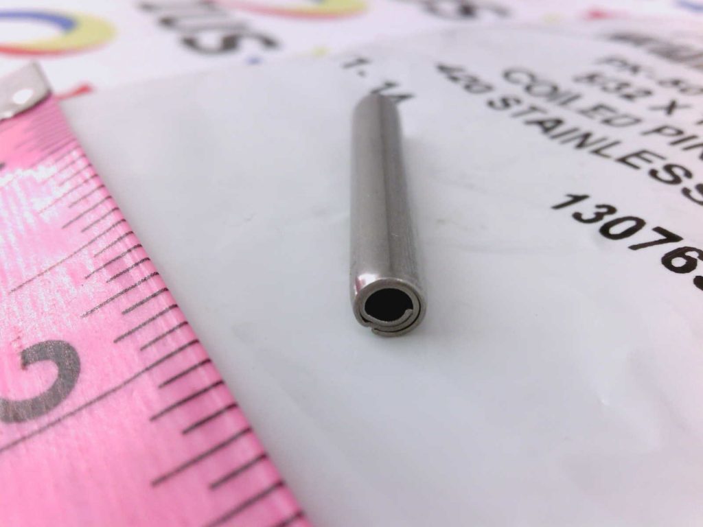 Spirol CLD1561000MCP 5/32" Dia X 1" L Std Duty Coiled Spring Pin 420SS