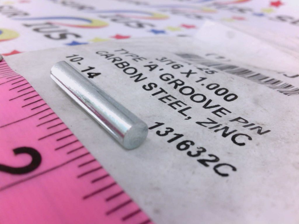 25 pk Driv-Lok, GA1871000G2ZN 3/16 x 1 Grooved Pin Type A Steel Zinc ...
