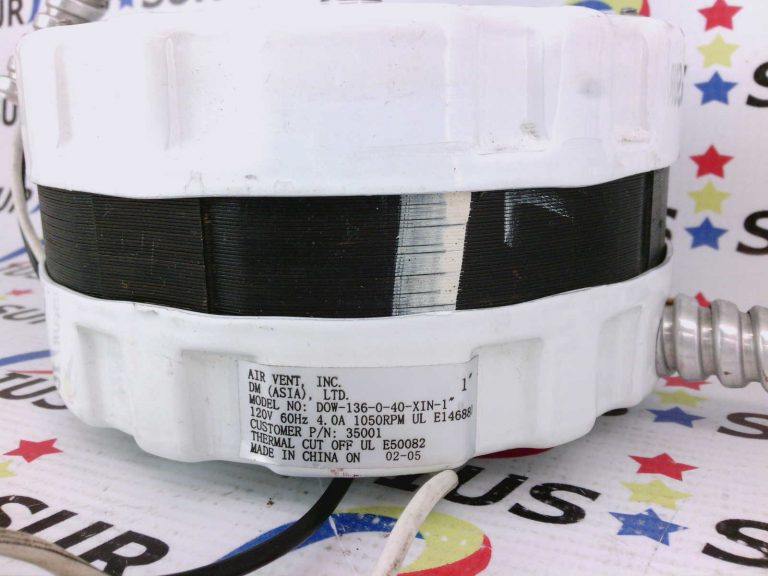 AirVent Air Vent Motor DOW136040XIN1 120VAC 60HZ 4A 1050RPM 35001 Surpius