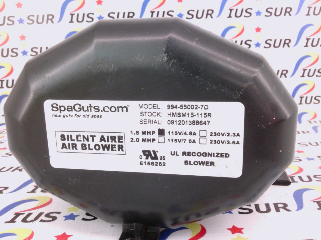 Spa Guts Silent Aire Air Blower 994550027D 1.5MHP 115V 4.8A 1.5HP