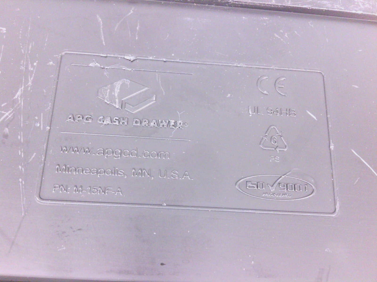 APG Cash Drawer Till M-15NF-A PAR 551000601 Kit K2053 5 Bill 5 Coin M15NFA - Image 3