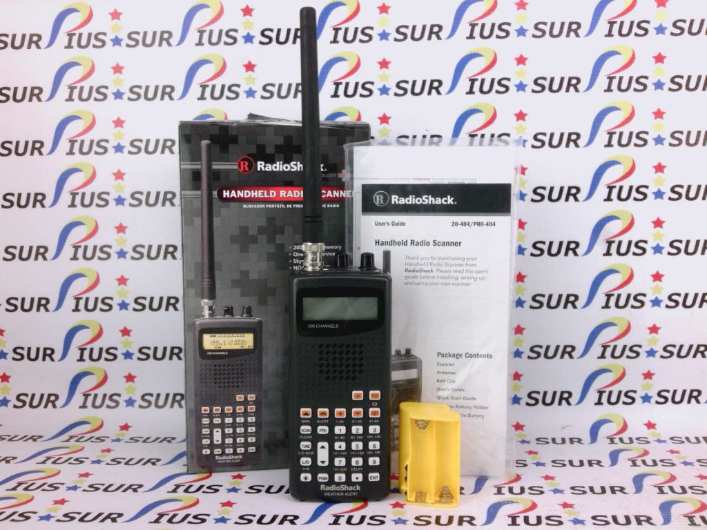 Radio Shack PRO404 200Channel VHF/AIR/WX/ UHF/FRS/GMRS Handheld