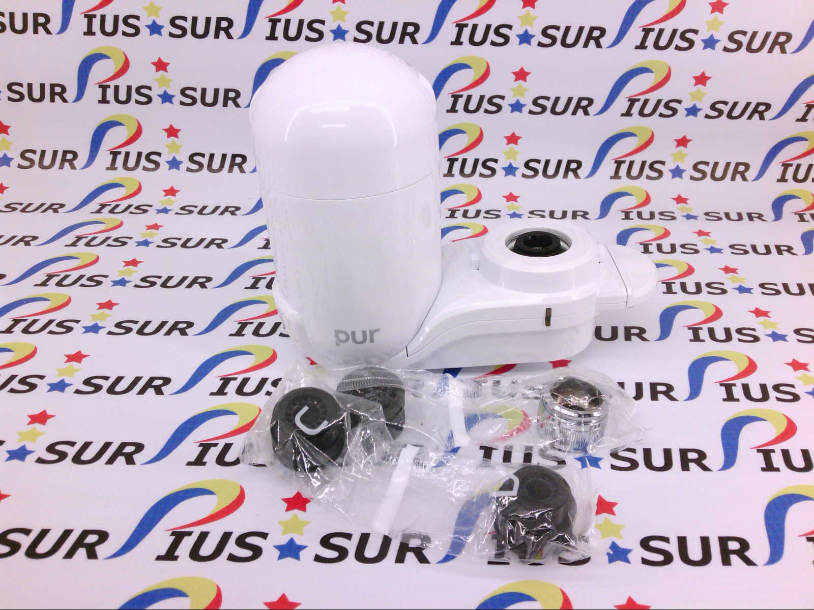 PUR FM3333B 2Stage Vertical Faucet Mount White W Adapters No Water