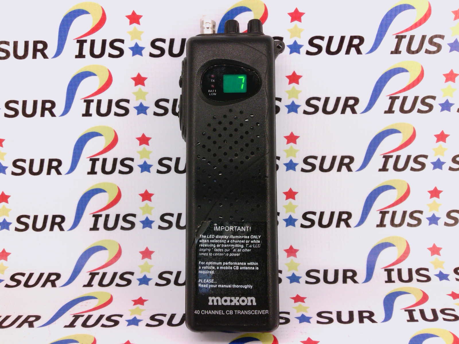 Maxon HCB-10C 40 Channel CB Radio Transceiver Handheld Portable Bare