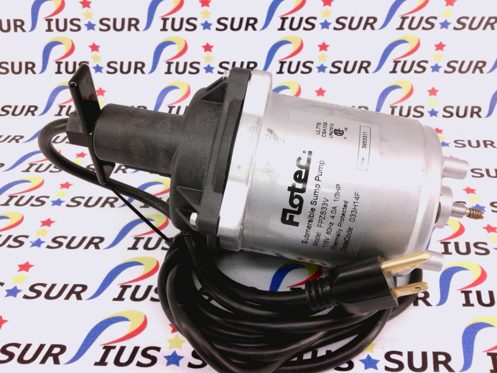FLOTEC FPZS33V SUBMERSIBLE SUMP PUMP REPLACEMENT MOTOR 4.0A 1/3HP 4A
