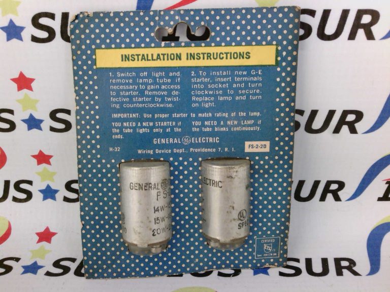 GE FS2 Fluorescent Starters for 14W15" 15W18" 20W24" Lamps FS22D