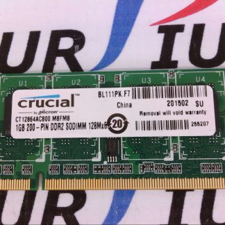 Crucial 1GB CT12864AC800 Memory Ram DDR2-800 SODIMM PC2-6400 Non-ECC