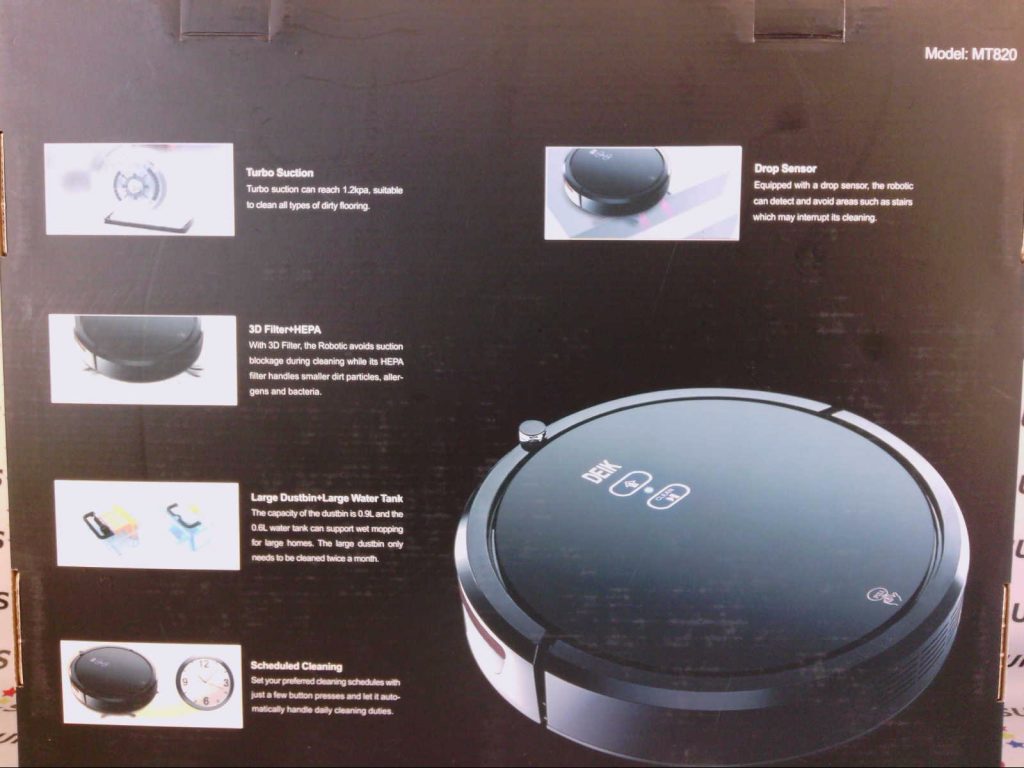 Deik MT820 Robotic Vacuum Cleaner HEPA Auto Wet Mopping Auto Charging
