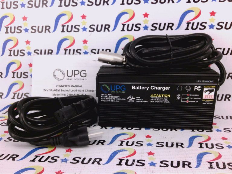 UPG 71704 Stay Powered Automatic Battery Charger with Fan 24V 5A Surpius