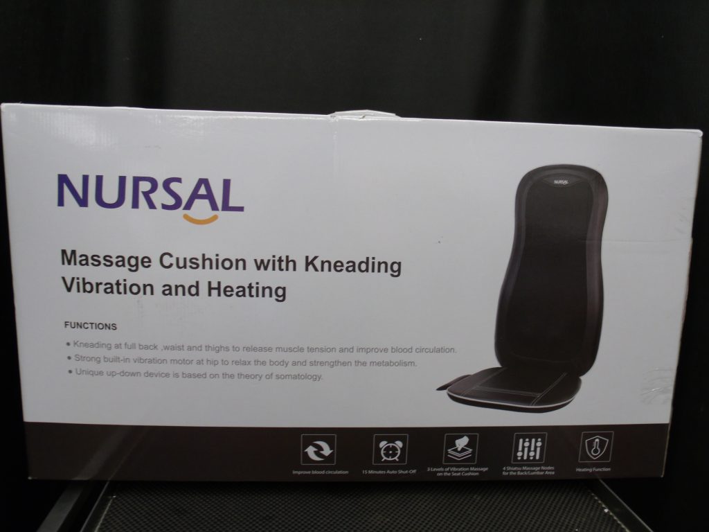 NURSAL Back Massager Shiatsu Massage Seat Cushion with Heat Function 