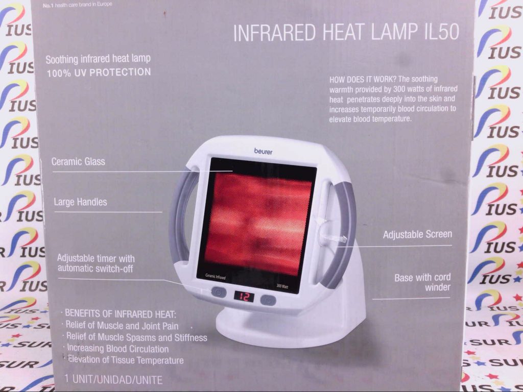 Beurer IL50 Infrared Heat Lamp for Muscle Pain, Cold Relief, Light