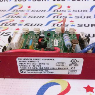 0.1 Ohms. KB/KBIC DC Motor Control Plug-In Horsepower Resistor # 9838 