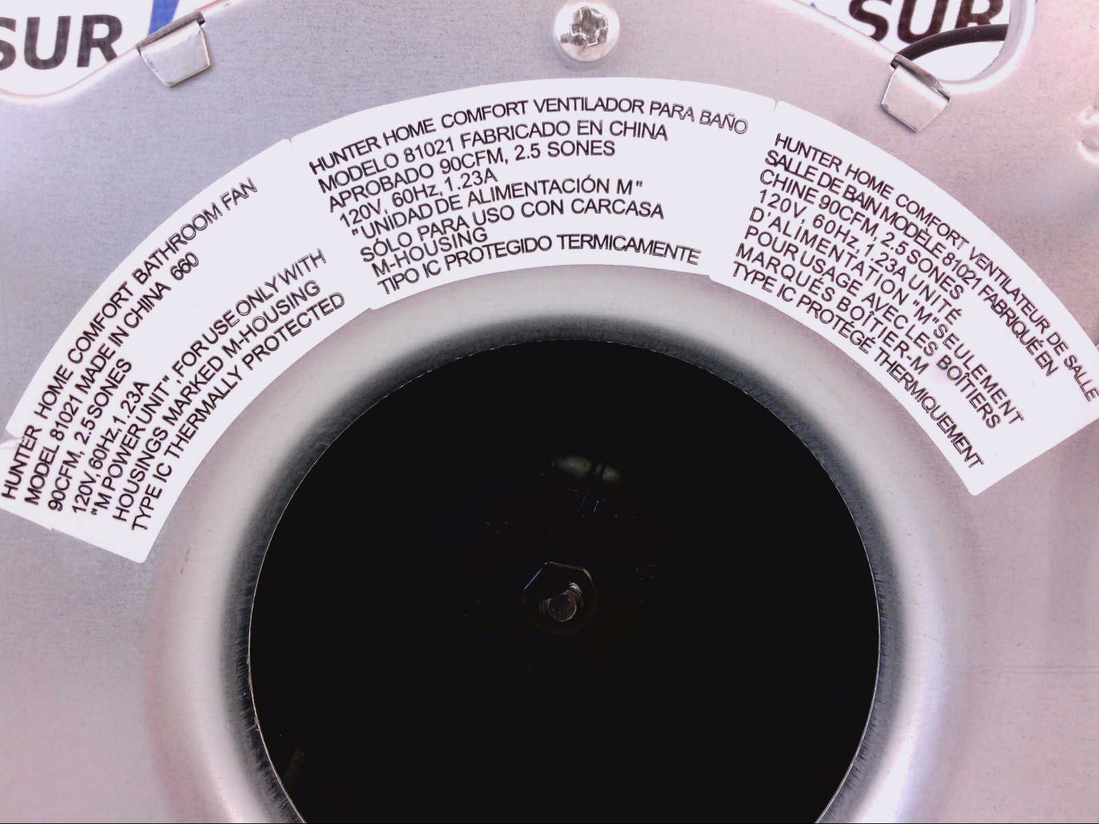 Hunter Blower Motor Fan Assembly 81021 9803703000 9803703000 DW714