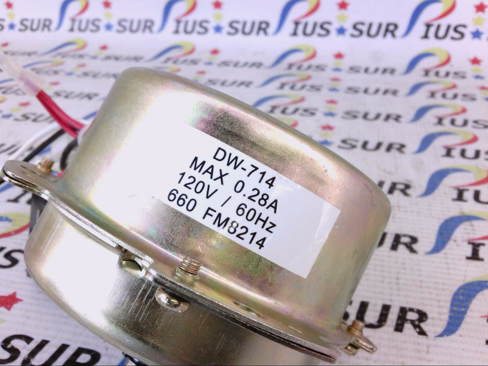 Hunter DW714 Exhaust Fan Blower Motor DW714 Electric 120V 60Hz 660 FM8214 Gold Surpius