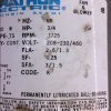 MARATHON G966 RVM56T17D2078D FR 56-7 HP 3/4 RPM 1725 V 208-230/460 - Image 3