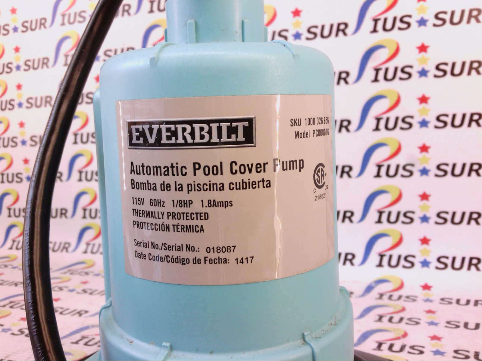everbilt automatic pool cover pump