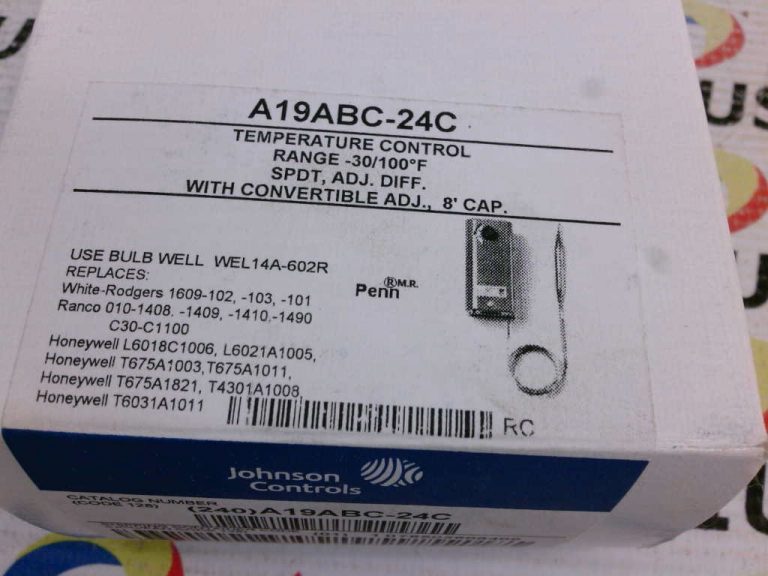 Régulateur De Température Penn Johnson Controls A19ABC-24C -30/100F - Neuf Sous Blister