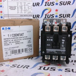 Eaton C25DNF340T Definite Purpose Contactor D1C25DNF340T