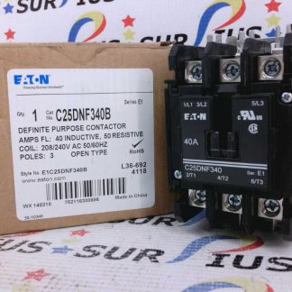 Eaton C25DNF340B Definite Purpose Contactor E1C25DNF340B