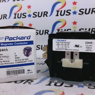 Packard C240A Magnetic Contactor 2 Poles 24 Coil Voltage 40 Volts 50/60 Hz