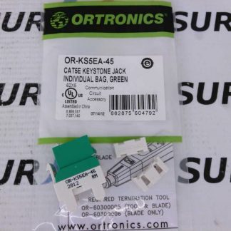 Ortronics OR-KS5EA-45 CAT5E Keystone Jack Green