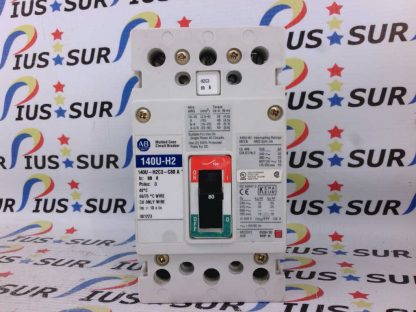 Allen Bradley 140U-H2C3-C80 A 140U-H2 3 Pole Circuit Breaker 80A