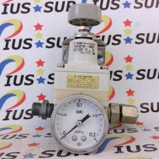 SMC Pneumatic Precision Regulator IR2010-N02GB With Guage and Bracket