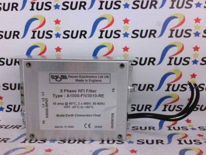 Rasmi Electronics A1000-FIV3010-RE 10 Amp 3 Phase RFI Filter