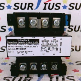 Siemens 50Va 50/60Hz Temp. Cl. 105 C MT0050A Transformer